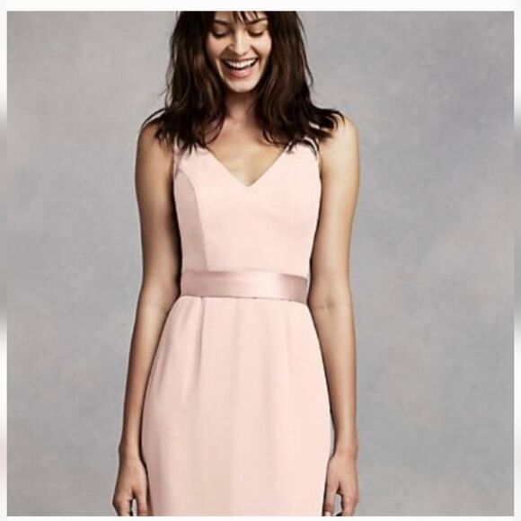 VERA WANG White NWT* | Maxi Length Gown | Blush Pink | size 12 - Picture 13 of 13